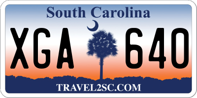 SC license plate XGA640