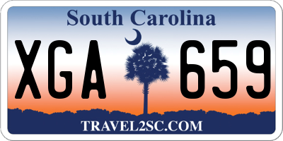 SC license plate XGA659