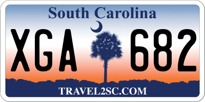 SC license plate XGA682