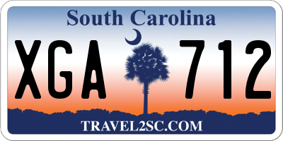 SC license plate XGA712