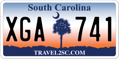 SC license plate XGA741