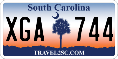SC license plate XGA744