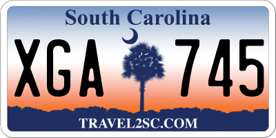 SC license plate XGA745