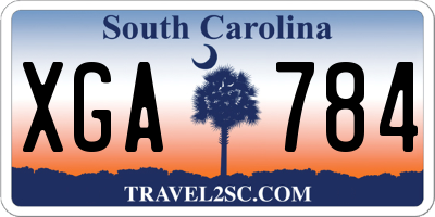 SC license plate XGA784