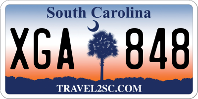 SC license plate XGA848