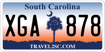 SC license plate XGA878