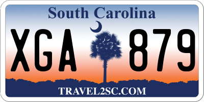 SC license plate XGA879