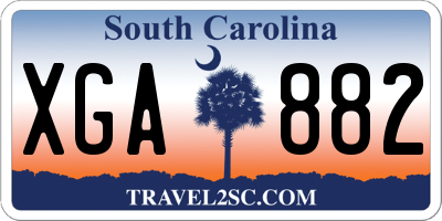 SC license plate XGA882
