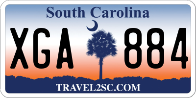 SC license plate XGA884
