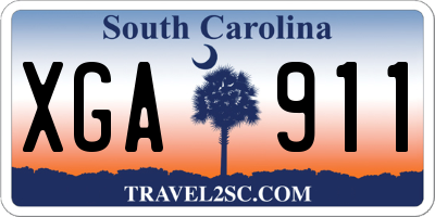 SC license plate XGA911