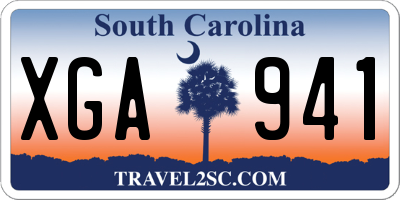 SC license plate XGA941