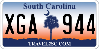 SC license plate XGA944