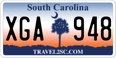SC license plate XGA948