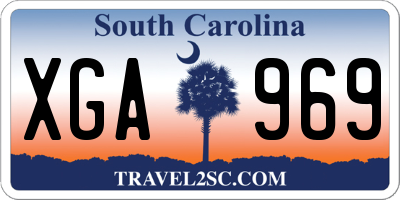 SC license plate XGA969