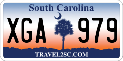 SC license plate XGA979