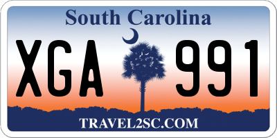 SC license plate XGA991