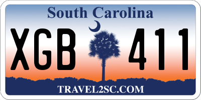 SC license plate XGB411