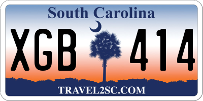 SC license plate XGB414