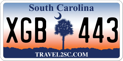 SC license plate XGB443