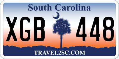 SC license plate XGB448