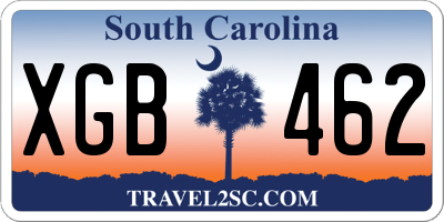 SC license plate XGB462
