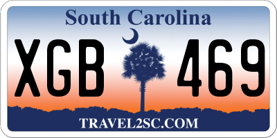 SC license plate XGB469