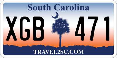 SC license plate XGB471