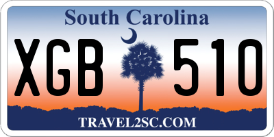SC license plate XGB510