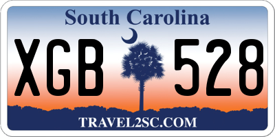 SC license plate XGB528