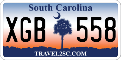 SC license plate XGB558
