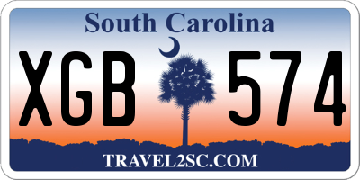 SC license plate XGB574