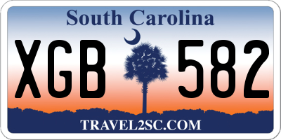 SC license plate XGB582