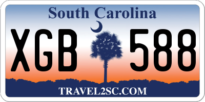 SC license plate XGB588