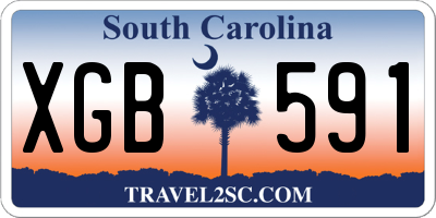 SC license plate XGB591