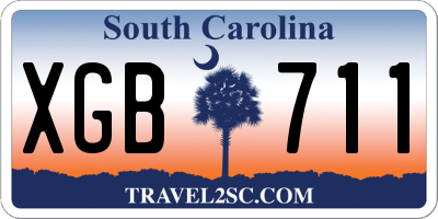 SC license plate XGB711
