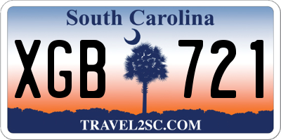 SC license plate XGB721