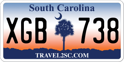 SC license plate XGB738