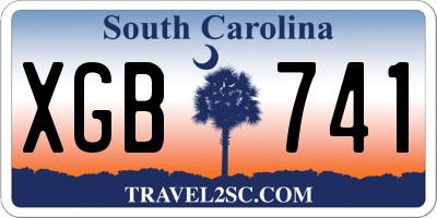 SC license plate XGB741