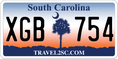 SC license plate XGB754