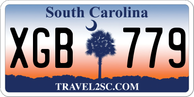 SC license plate XGB779