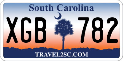 SC license plate XGB782