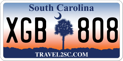 SC license plate XGB808