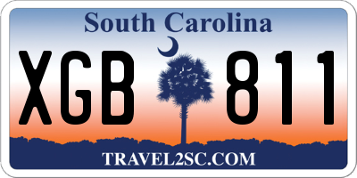 SC license plate XGB811