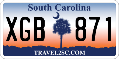 SC license plate XGB871
