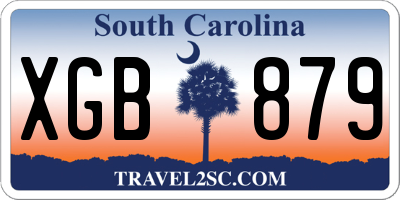 SC license plate XGB879