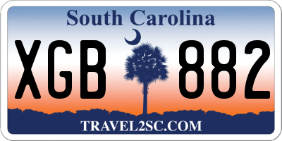 SC license plate XGB882