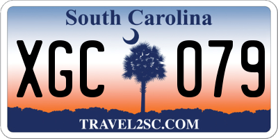 SC license plate XGC079