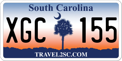 SC license plate XGC155