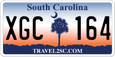 SC license plate XGC164