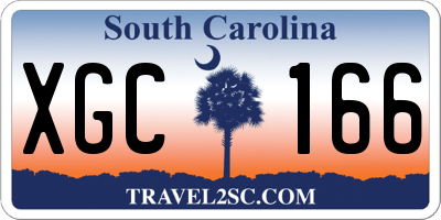 SC license plate XGC166